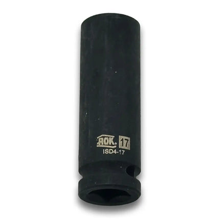 A2Z-D4-17 - Deep Impact 17mm Heavy-Duty Steel Socket High-Torque Rated 1/2" Drive | Metric (Made in Taiwan) - A2Z Tire Supplies