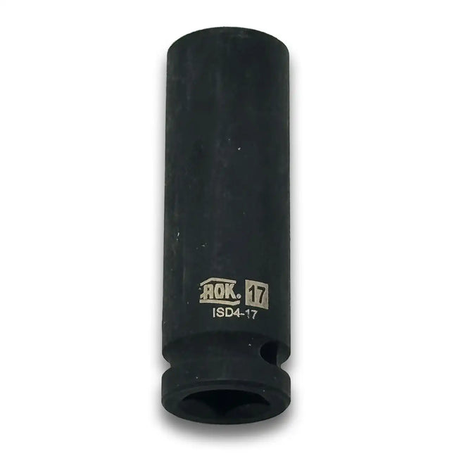 A2Z-D4-17 - Deep Impact 17mm Heavy-Duty Steel Socket High-Torque Rated 1/2" Drive | Metric (Made in Taiwan) - A2Z Tire Supplies