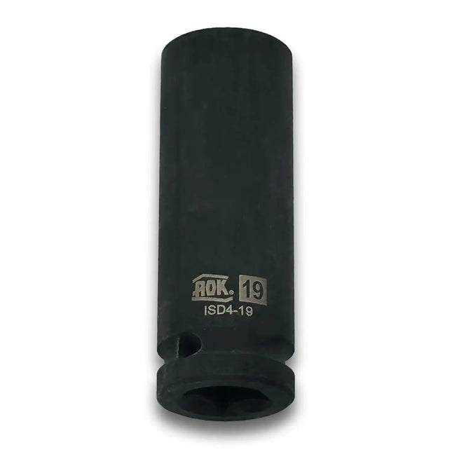 A2Z-D4-19 - Deep Impact 19mm Heavy-Duty Steel Socket High-Torque Rated 1/2" Drive | Metric (Made in Taiwan) - A2Z Tire Supplies