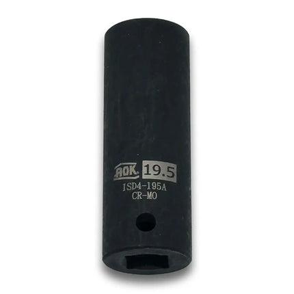A2Z-D4-195 - Deep Impact 19.5mm Heavy-Duty Steel Socket High-Torque Rated 1/2" Drive | Metric (Made in Taiwan) - A2Z Tire Supplies