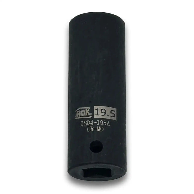 A2Z-D4-195 - Deep Impact 19.5mm Heavy-Duty Steel Socket High-Torque Rated 1/2" Drive | Metric (Made in Taiwan) - A2Z Tire Supplies