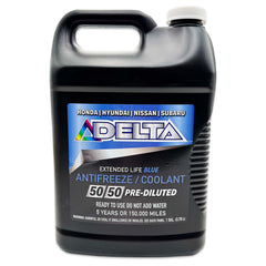 Blue 50/50 Coolant Antifreeze Hyundai, Nissan, Honda, Subaru, 1 Gallon