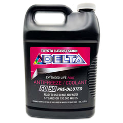 Pink 50/50 Coolant Antifreeze Toyota, Lexus, Scion, 1 Gallon
