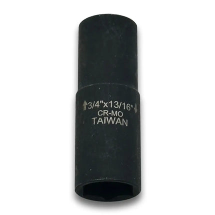 A2Z-F4-1213 - Thin-wall 3/4" x 13/16" Steel Flip Socket Rated for High-Torque 1/2" Drive | SAE (Made in Taiwan) - A2Z Tire Supplies