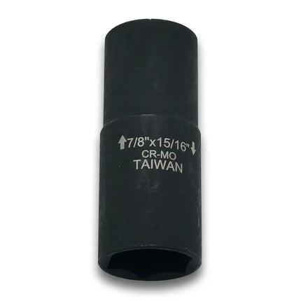 A2Z-F4-1415 - Thin-wall 7/8" x 15/16" Steel Flip Socket Rated for High-Torque 1/2" Drive | SAE (Made in Taiwan) - A2Z Tire Supplies