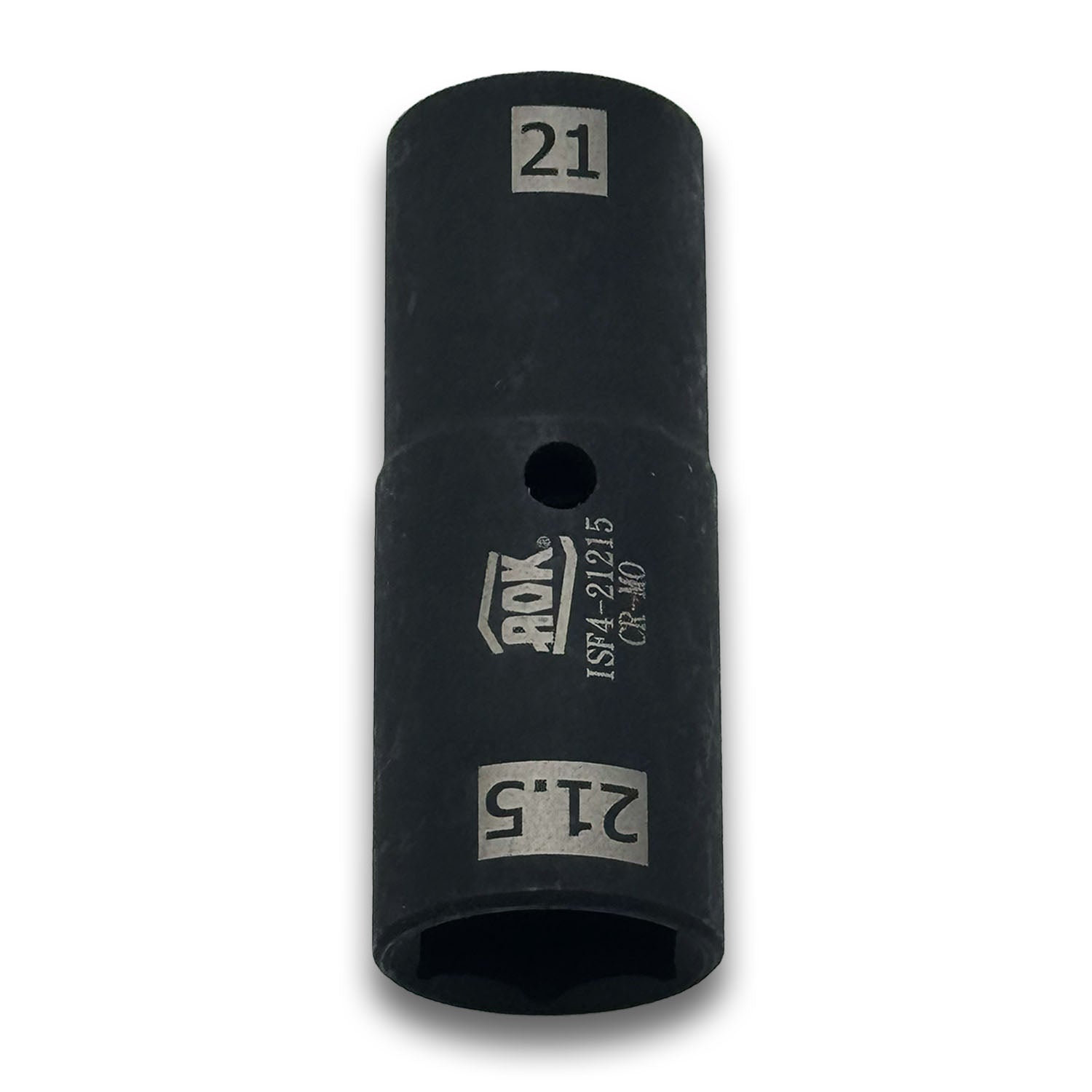 Thin-wall 21mm x 21.5mm Steel Flip Socket Rated for High-Torque 1/2" Drive - Metric (Made in Taiwan) - a2ztiresupplies