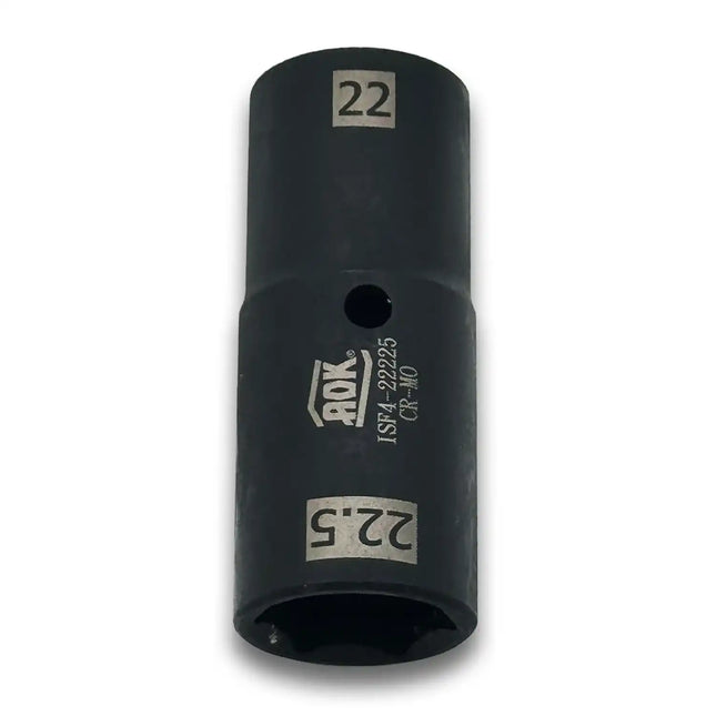 A2Z-F4-22225 - Thin-wall 22mm x 22.5mm Steel Flip Socket Rated for High-Torque 1/2" Drive | Metric (Made in Taiwan) - A2Z Tire Supplies