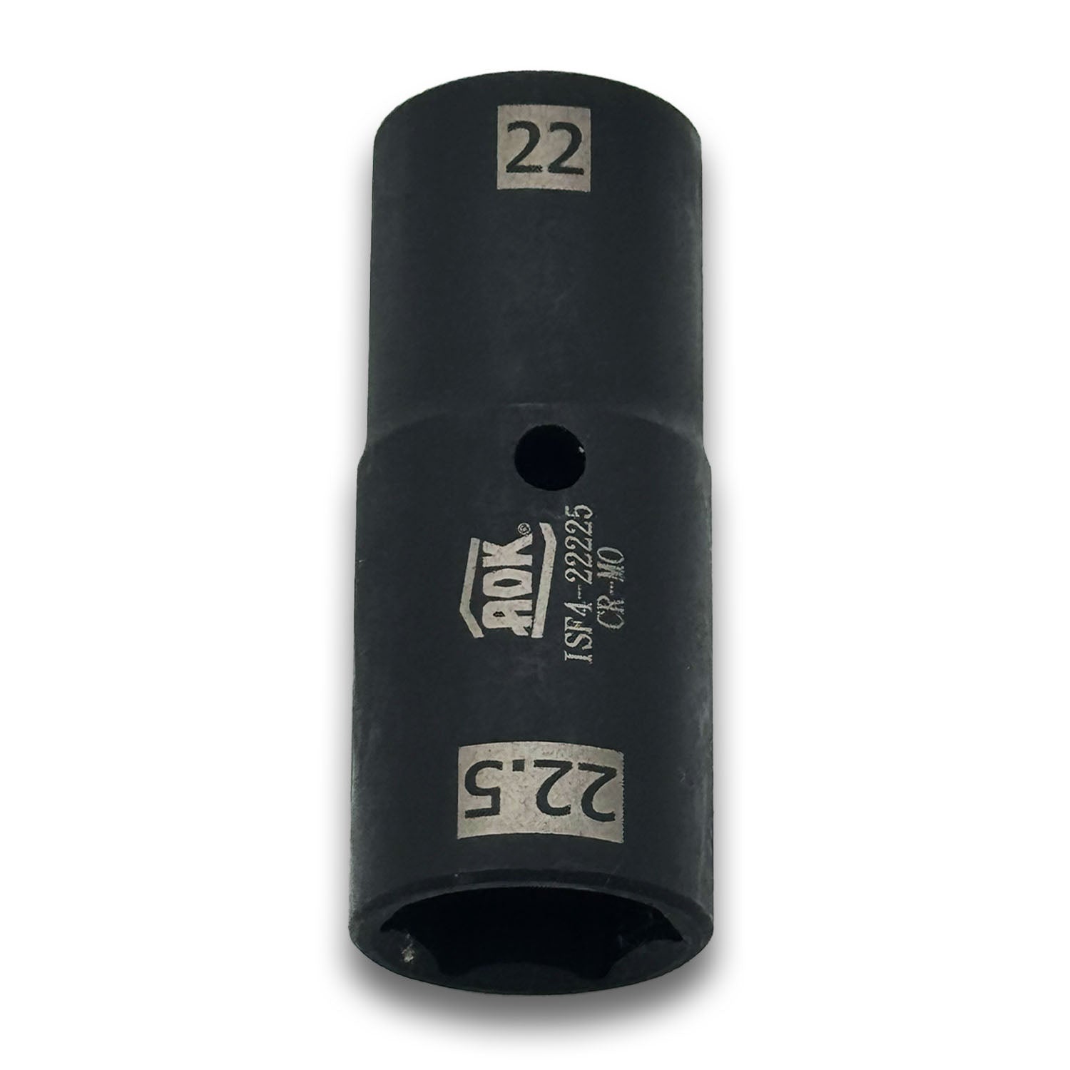 Thin-wall 22mm x 22.5mm Steel Flip Socket Rated for High-Torque 1/2" Drive - Metric (Made in Taiwan) - a2ztiresupplies