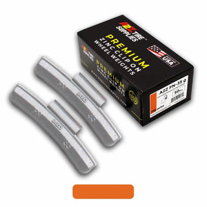 FN Series 35g Rust-Proof Epoxy Coated Zinc Hammer-On Wheel Weights — Box of 50