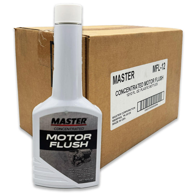 (12-Pack) MASTER Concentrated Motor Flush, 12 x 12 oz Bottles - Made in USA