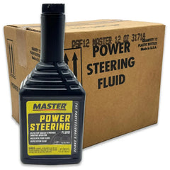 A2Z-PSF12 - (12-Pack) MASTER Power Steering Fluid, 12 x 12 oz Bottles - Made in USA - A2Z Tire Supplies