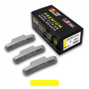 MC Series 1.0‑oz Rust-Proof Epoxy Coated Zinc Hammer‑On Wheel Weights — Box of 100