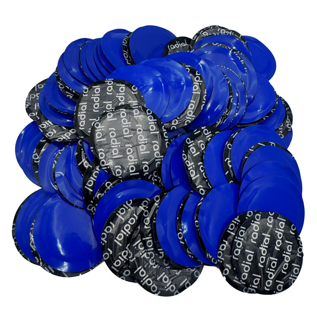 2.25" Round Radial-Ply Tire Repair Patches - 100/Bag, Bulk Medium Tread Repairs