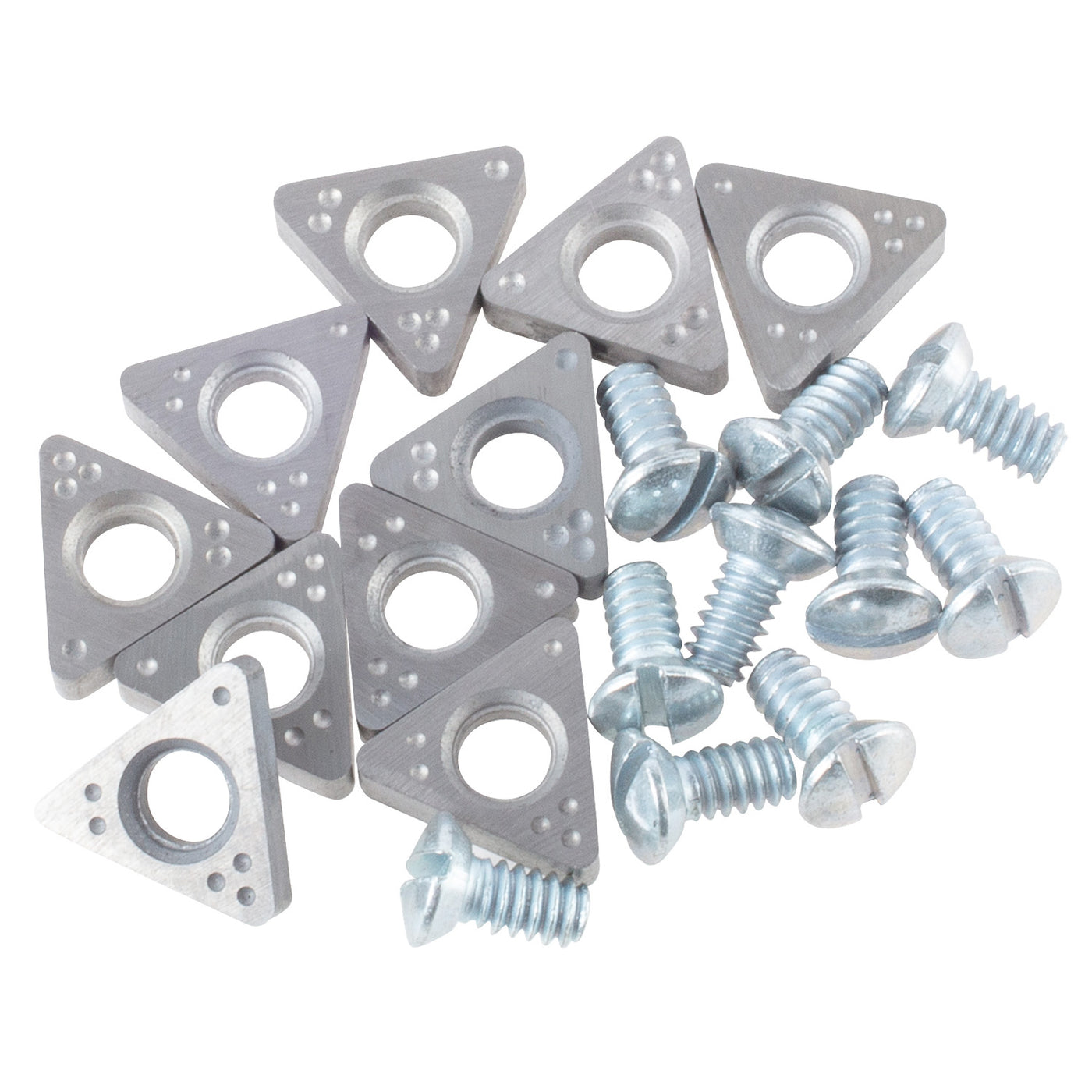 Negative Rake Carbide Insert Bits, 10-Pack, Fits AMMCO Brake Lathes, Part #6914-10