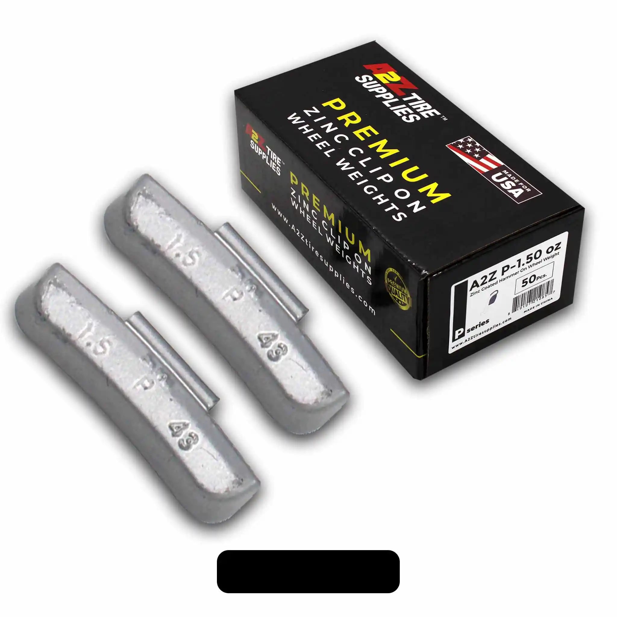 P Series 1.50-oz Rust-Proof Epoxy Coated Zinc Hammer-On Wheel Weights — Box of 50