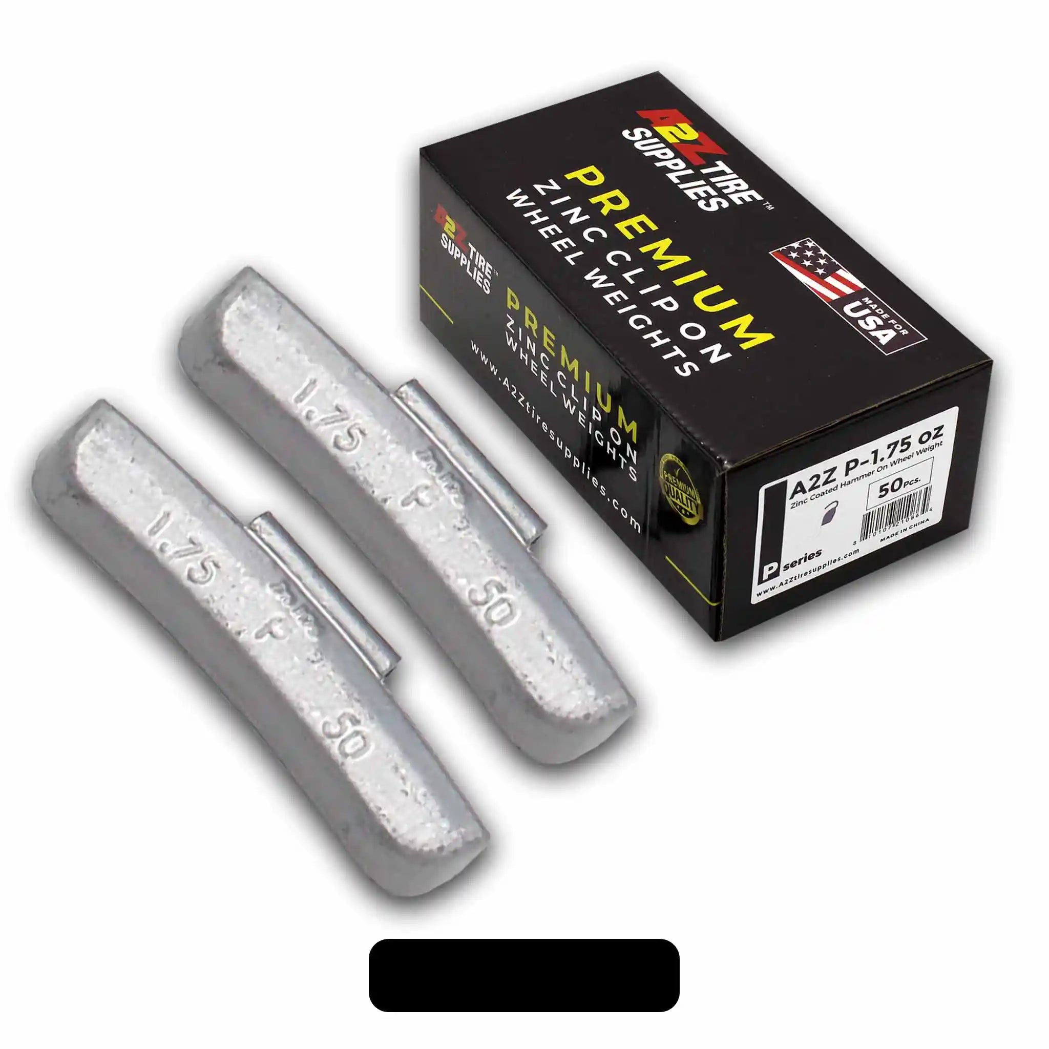 P Series 1.75-oz Rust-Proof Epoxy Coated Zinc Hammer-On Wheel Weights — Box of 50