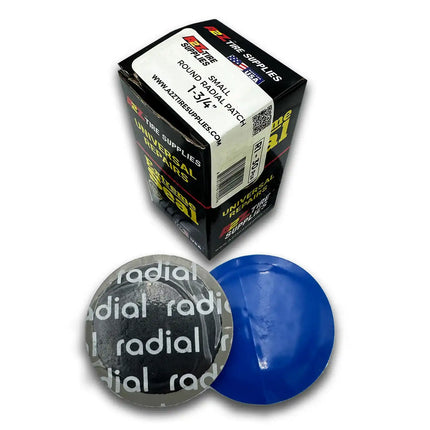 A2Z-R1-30 - Small Round Radial Ply 1-3/4" Tire Patches Box of 30 - A2Z Tire Supplies