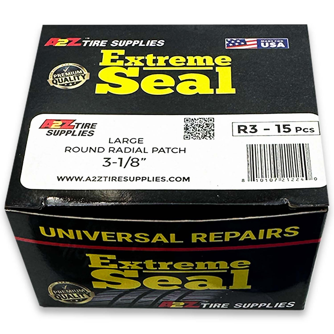 3.125" Round Radial-Ply Tire Repair Patches - 15/Box, Large Tread Area Repairs, alternate view