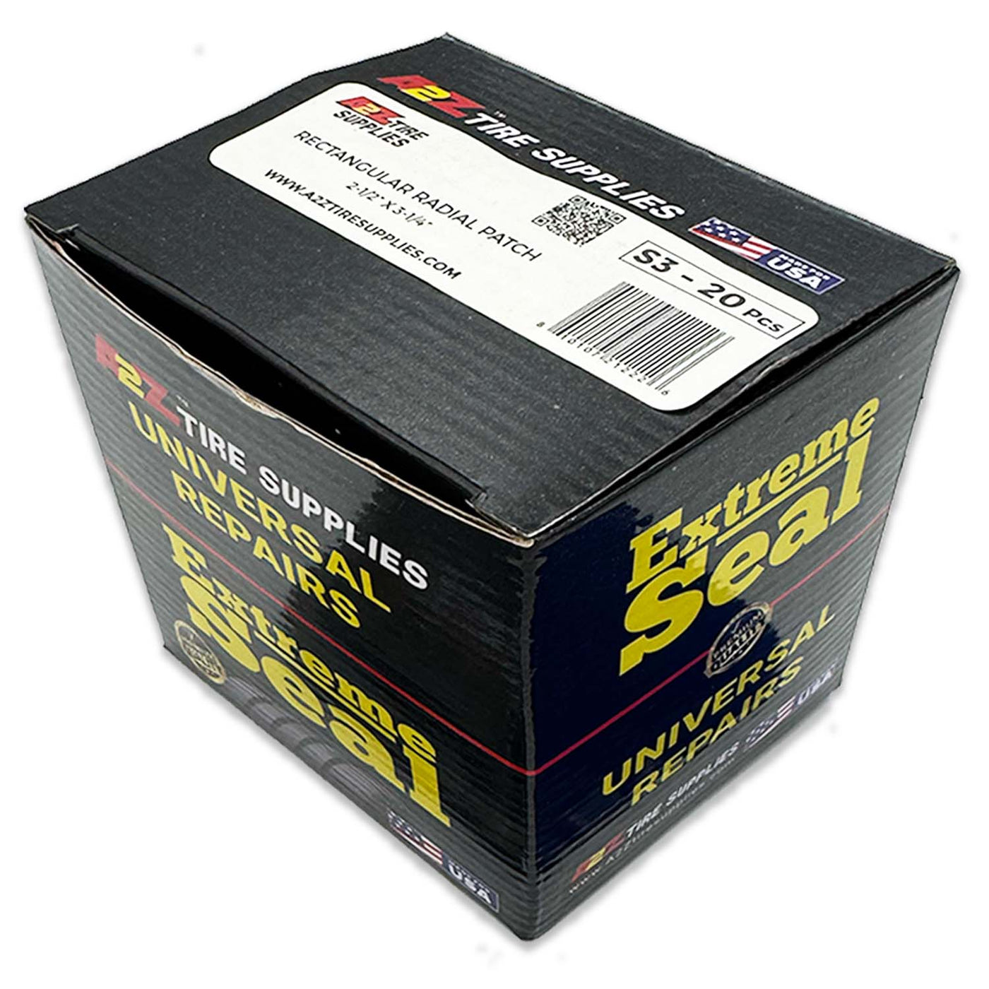 2.5" x 3.25" Square Radial-Ply Tire Repair Patches - 20/Box, Large Elongated Repairs, alternate view