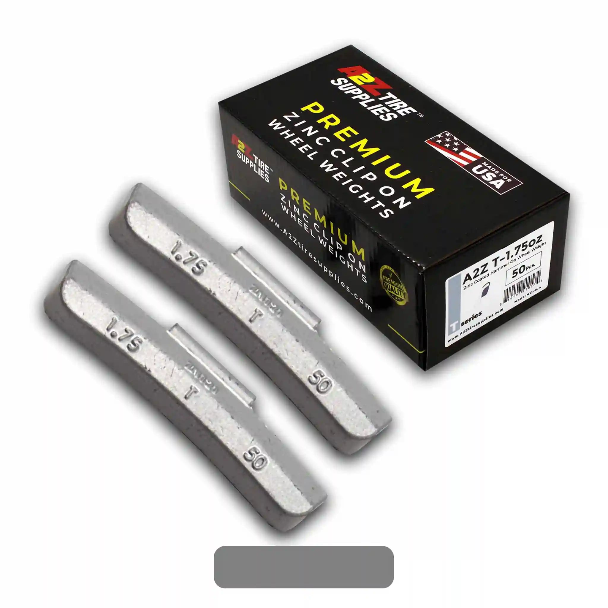 T Series 1.75-oz Rust-Proof Epoxy Coated Zinc Hammer-On Wheel Weights — Box of 50