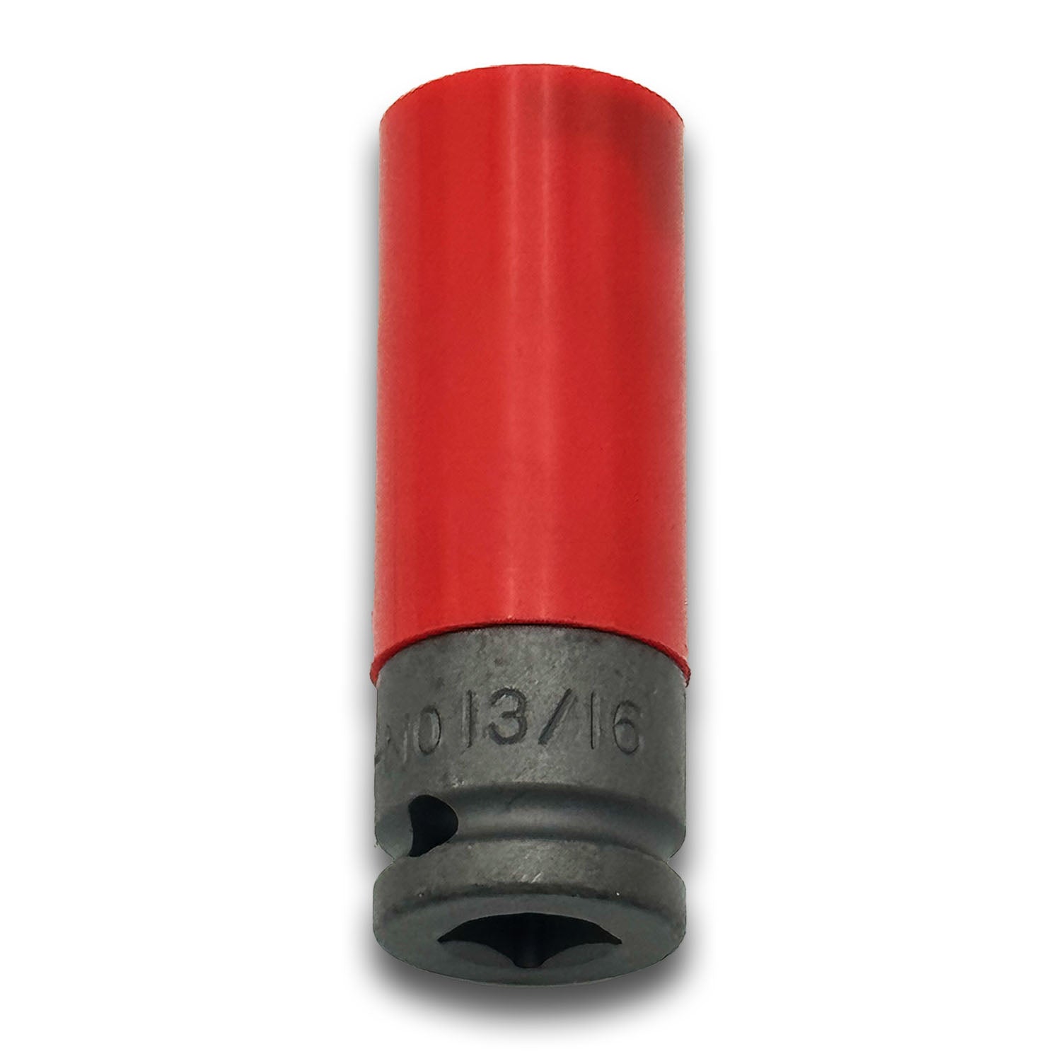 Thin-wall 13/16" Steel Socket with Plastic Sleeve to Protect Wheels 1/2" Drive - SAE (Made in Taiwan)