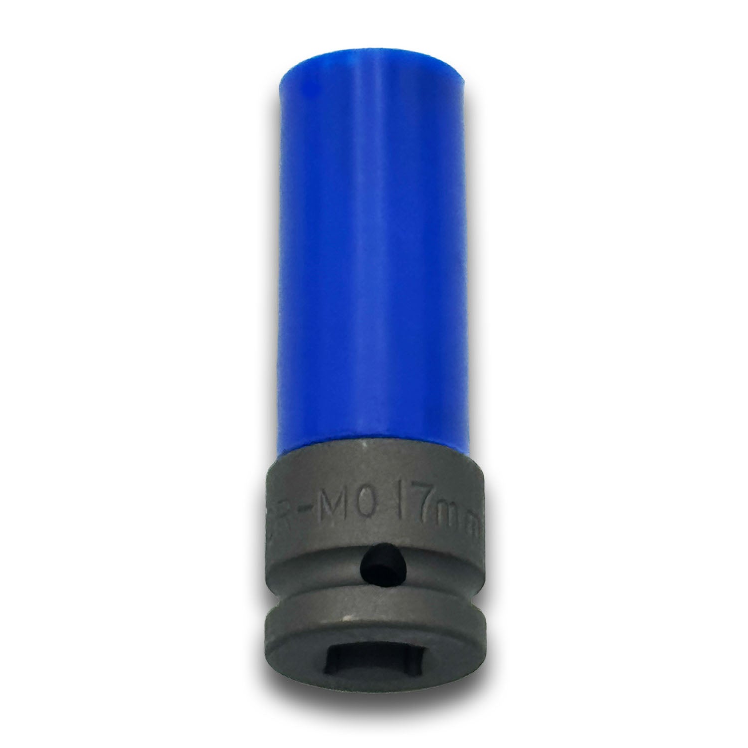 Thin-wall 17mm Steel Socket with Plastic Sleeve to Protect Wheels 1/2" Drive - Metric (Made in Taiwan)