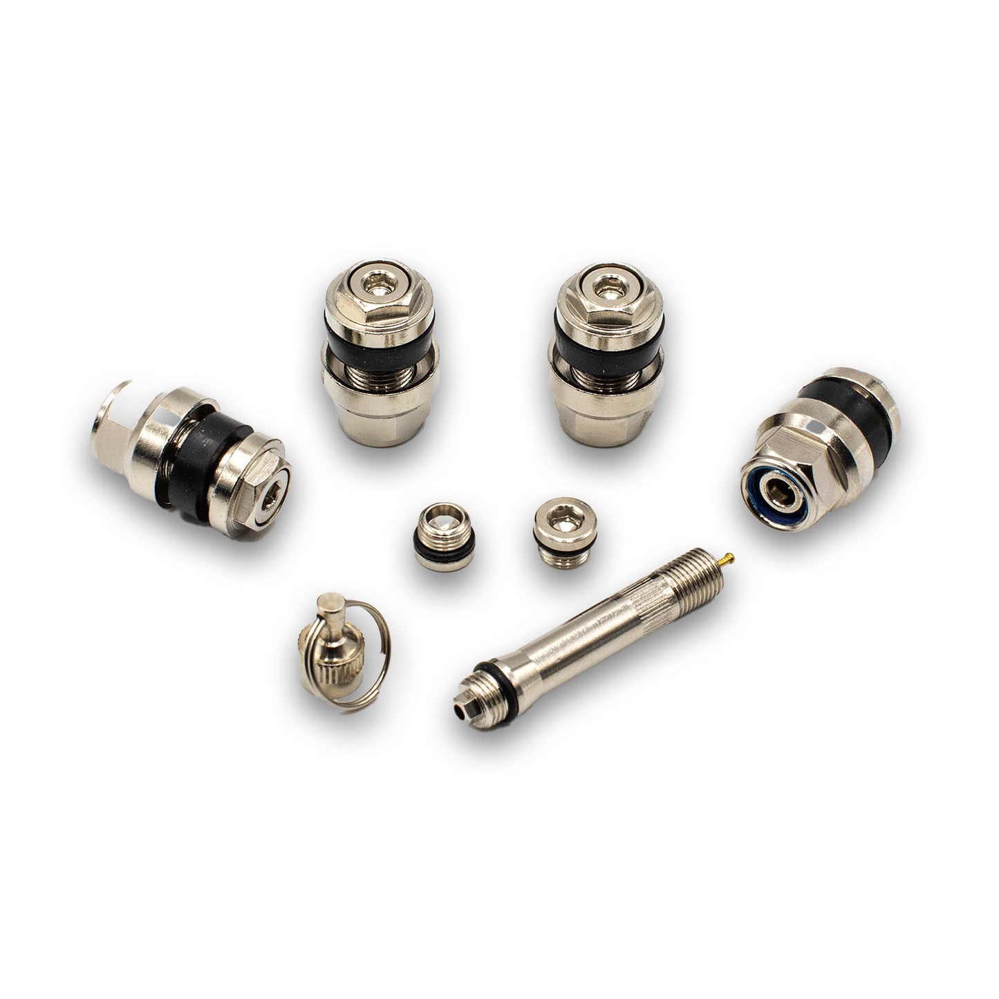 VH515-4 Hidden/Flush Valves Set of 4 Valves and Air Pipe for Custom Rims - 0.453" Hole