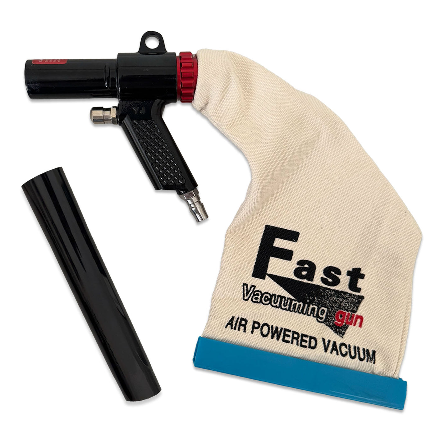 Air-Powered Vacuum Gun Tire Repair Debris Removal from Inner Tire