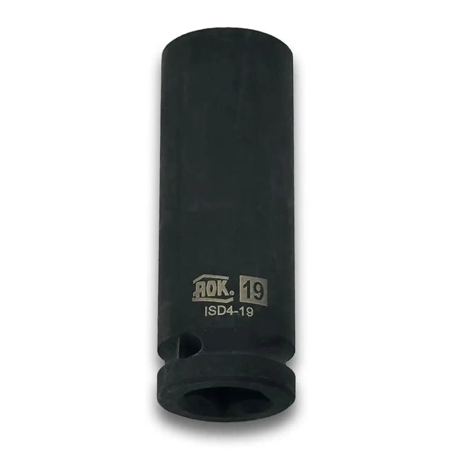 Deep Impact Socket 19mm Metric - 1/2" Drive, Cr-Mo Steel