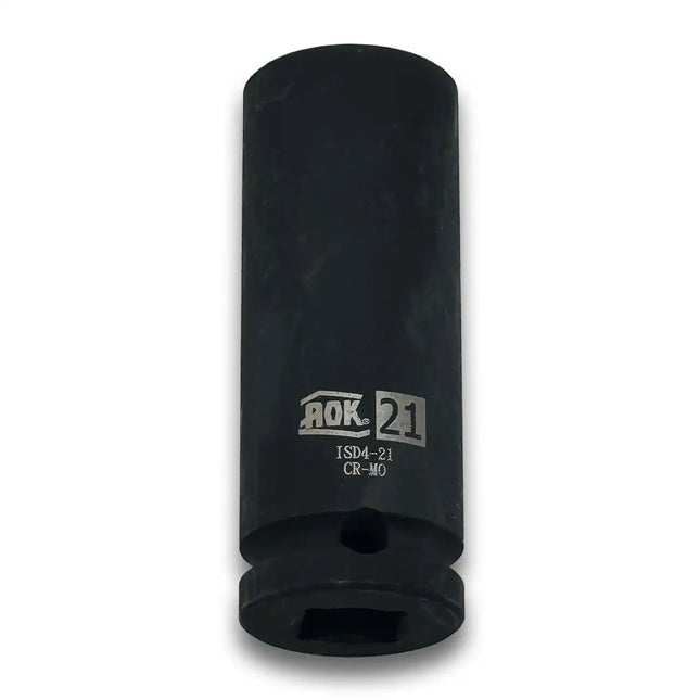 Deep Impact Socket 21mm Metric - 1/2" Drive, Cr-Mo Steel