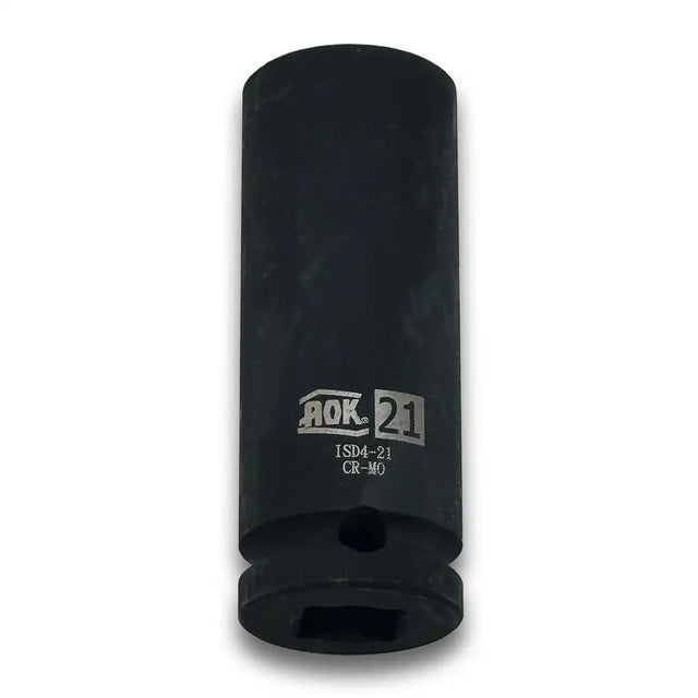 Deep Impact Socket 21mm Metric - 1/2" Drive, Cr-Mo Steel