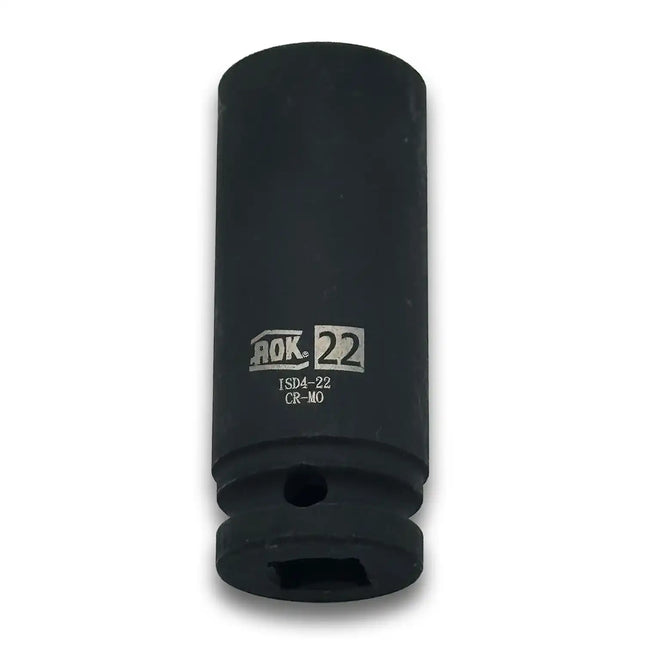 Deep Impact Socket 22mm Metric - 1/2" Drive, Cr-Mo Steel