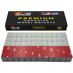 1/4 oz Gray Coated Steel Adhesive Wheel Weights - 3M Tape, 30 Strips / 360 Segments - A2Z Tire Supplies