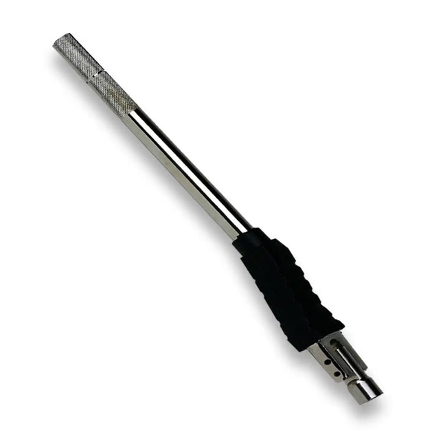Heavy-Duty Metal Valve Stem Puller - Angled Lever, Rubber Wheel Guard