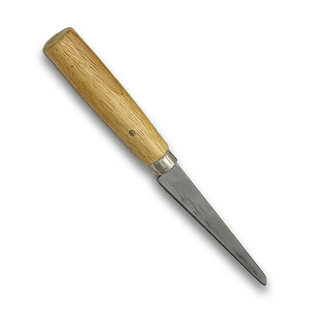 Pointed Tire Repair Skiving Knife - Wooden Handle, Precise Cutting & Puncture Prep