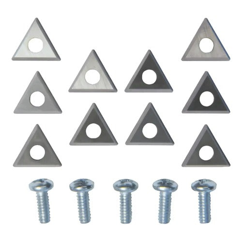 Positive Rake Carbide Insert Bits, 10-Pack, Fits FMC Brake Lathes, Part #40410
