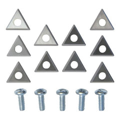Positive Rake Carbide Insert Bits, 10-Pack, Fits FMC Brake Lathes, Part #40410