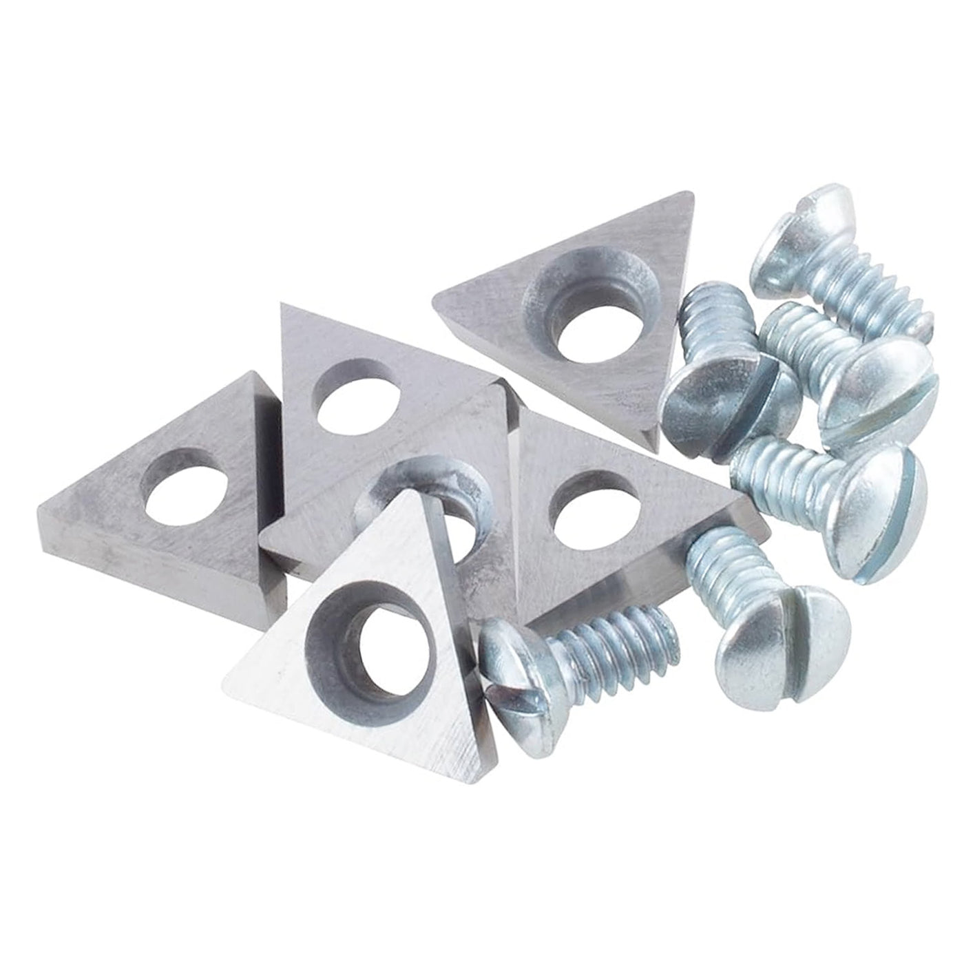 Positive rake carbide insert bits for AMMCO brake lathes