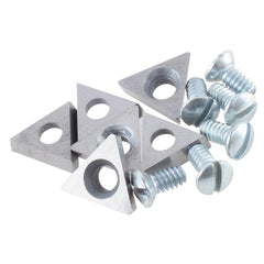 Positive rake carbide insert bits for AMMCO brake lathes
