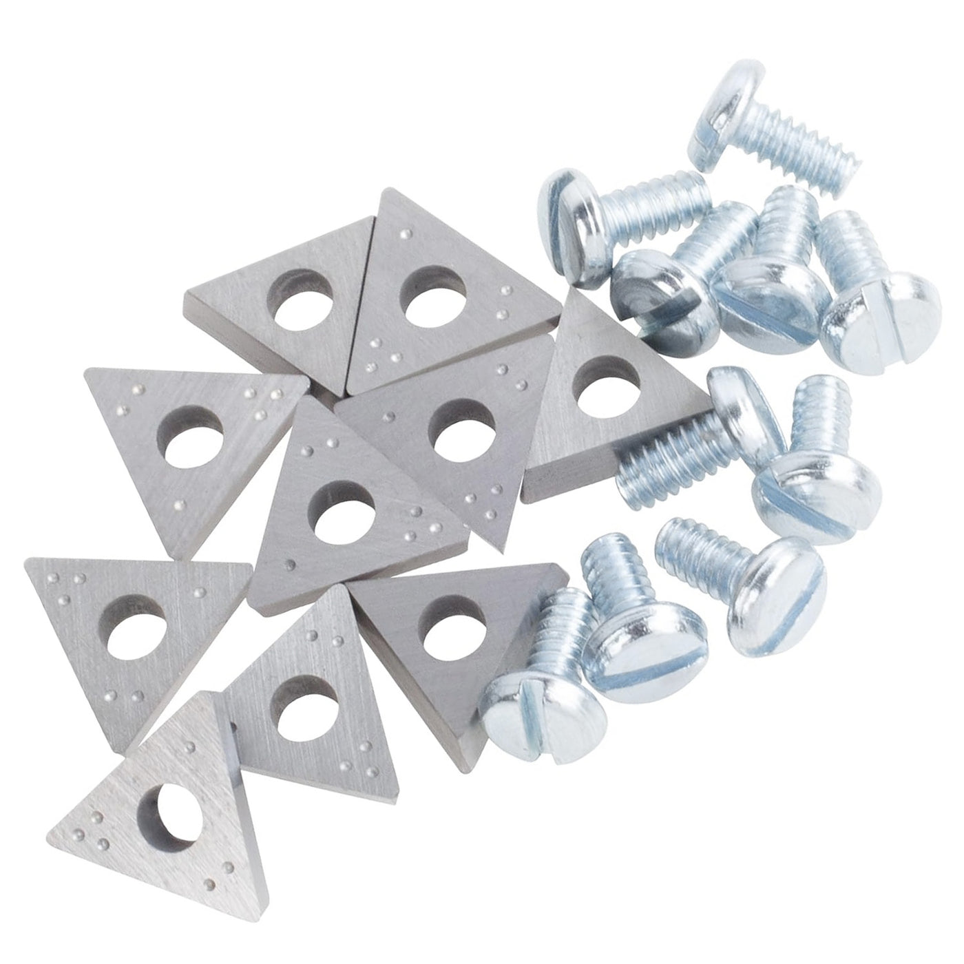 Positive rake carbide insert bits for brake lathes