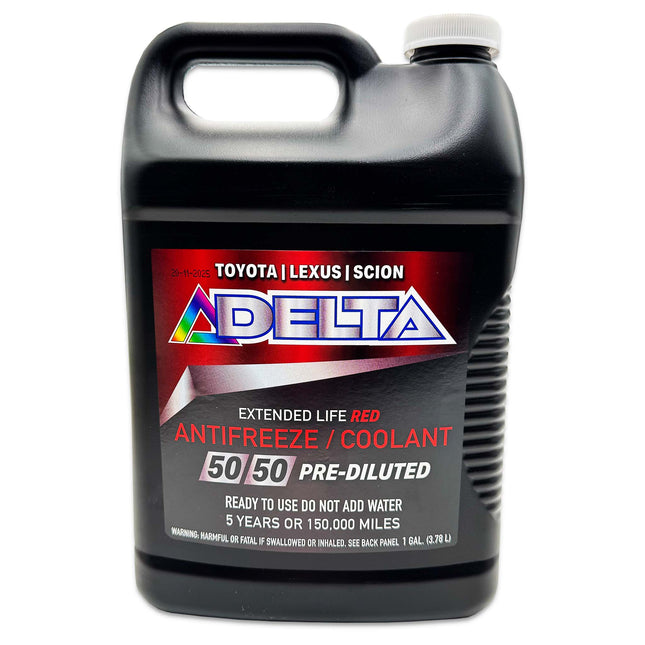 Red 50/50 Coolant Antifreeze Toyota, Lexus, Scion, 1 Gallon