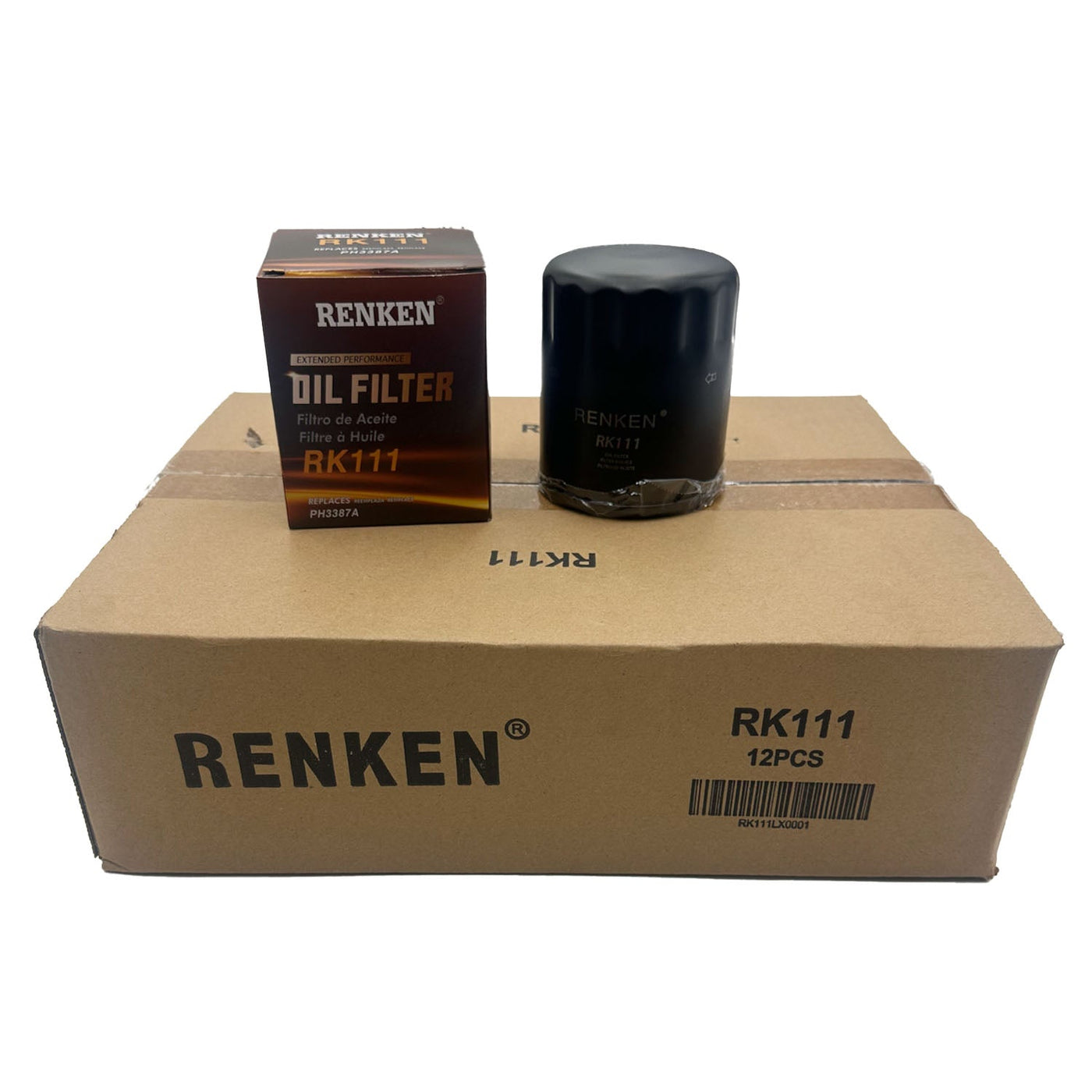 RK111 Engine Oil Filters for Chevrolet, Buick, Pontiac, Oldsmobile - Case of 12