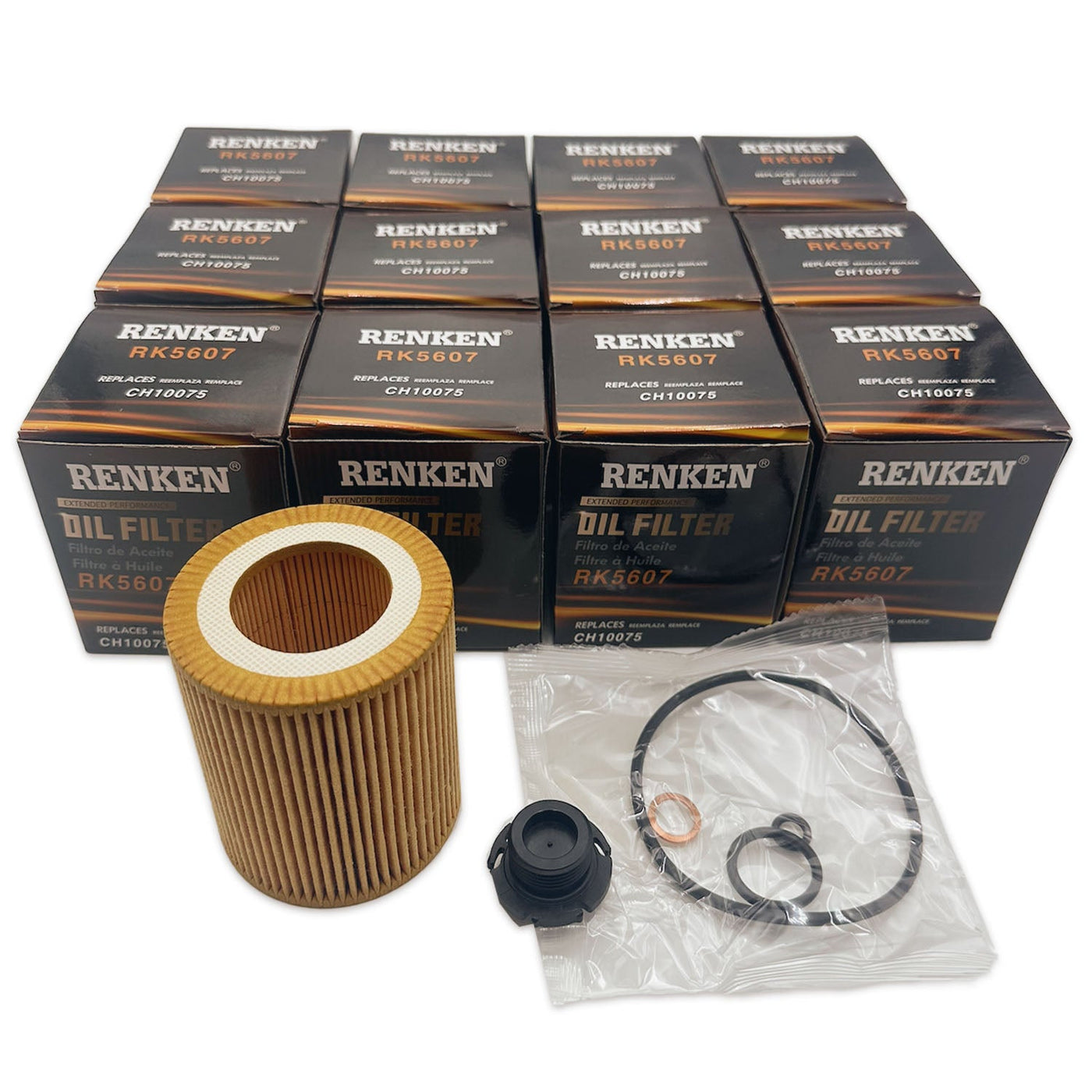 RK5607 Engine Oil Filters for 2000-2020 BMW Vehicles - Case of 12, alternate view