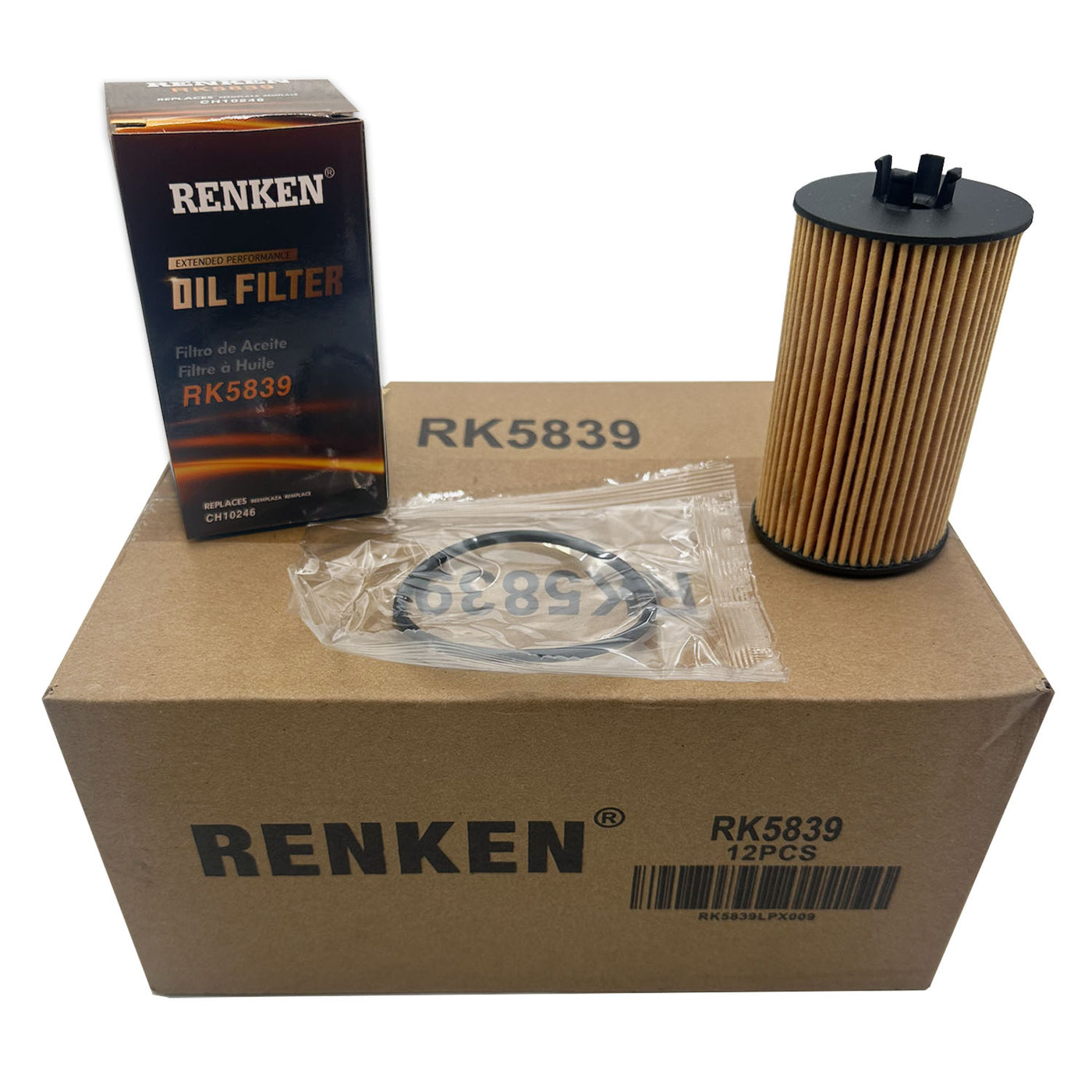 RK5839 Engine Oil Filters for General Motors Vehicles - Case of 12