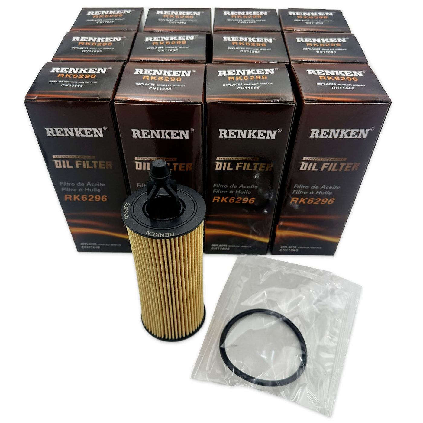RK6296 Engine Oil Filters for Chrysler, Dodge, Jeep - Case of 12, alternate view