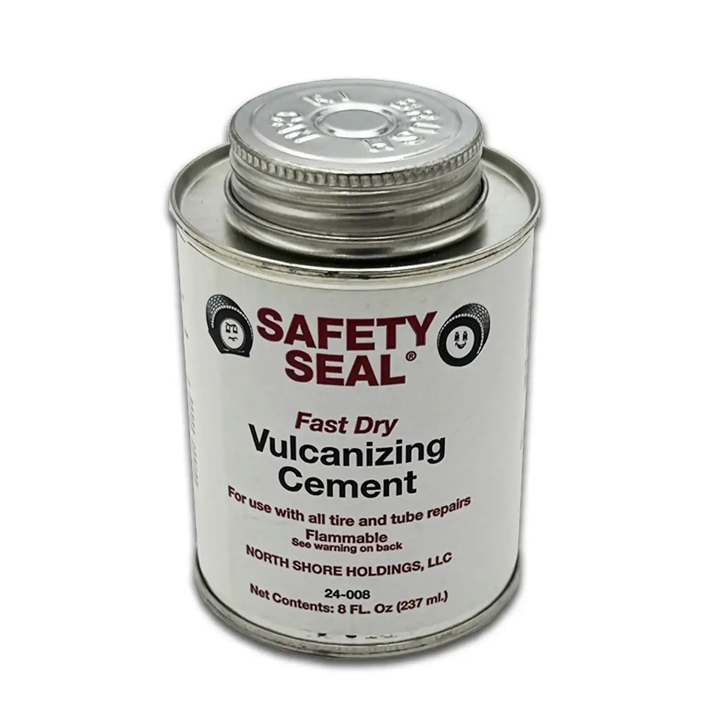 Safety Seal SS-008 Fast-Dry Vulcanizing Cement - 8 oz, Professional Tire Patch Adhesive