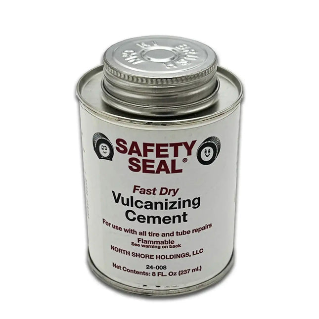 Safety Seal SS-008 Fast-Dry Vulcanizing Cement - 8 oz, Professional Tire Patch Adhesive