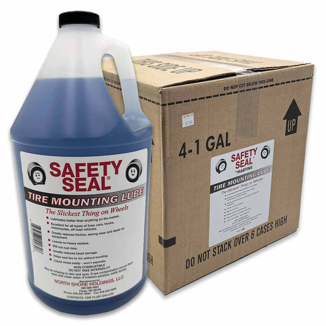 Safety Seal SS-ML Tire Mounting Lube - 4-Pack of 1-Gallon Jugs, Extremely Slick Formula