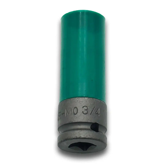Thin-wall 3/4" Steel Socket with Plastic Sleeve to Protect Wheels 1/2" Drive,
