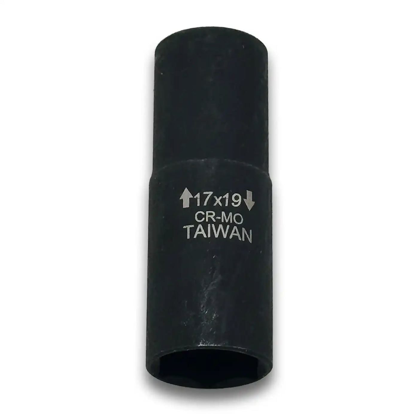Thin-Wall Flip Socket 17mm x 19mm Metric - 1/2" Drive, Cr-Mo Steel